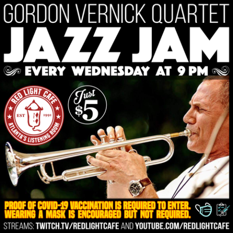Jazz Jam W Gordon Vernick Quartet Every Wednesday At Red Light Cafe Atlanta Ga 2022 08 Square